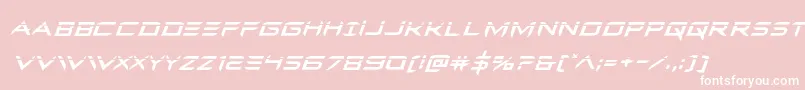 Ferretfacelaserital Font – White Fonts on Pink Background