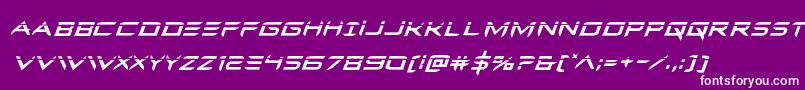 Ferretfacelaserital Font – White Fonts on Purple Background