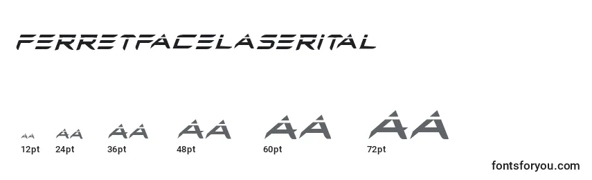 Размеры шрифта Ferretfacelaserital