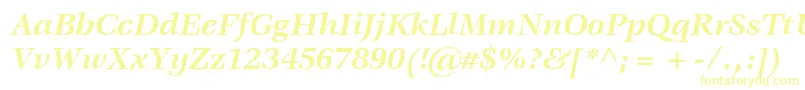 VeljovicstdBolditalic Font – Yellow Fonts