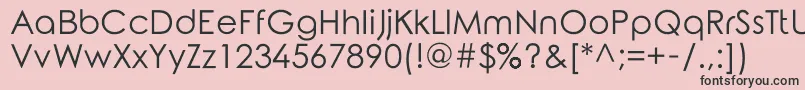 RoundedElegance Font – Black Fonts on Pink Background
