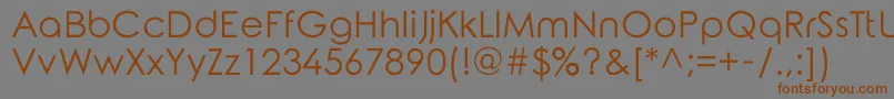 RoundedElegance Font – Brown Fonts on Gray Background