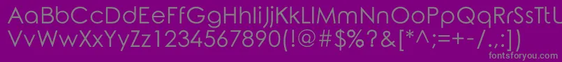 RoundedElegance Font – Gray Fonts on Purple Background