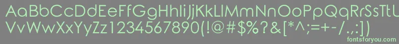 RoundedElegance Font – Green Fonts on Gray Background