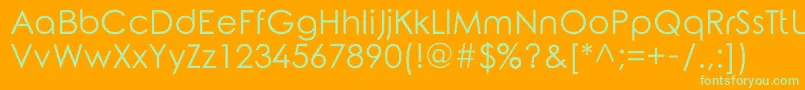 RoundedElegance Font – Green Fonts on Orange Background