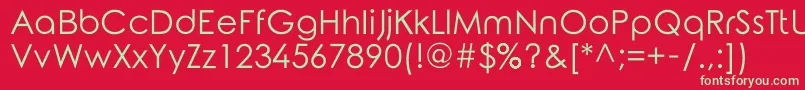 RoundedElegance Font – Green Fonts on Red Background