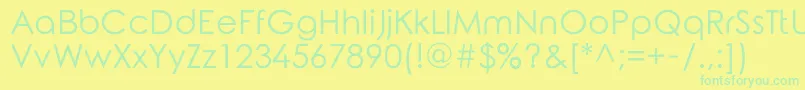 RoundedElegance Font – Green Fonts on Yellow Background