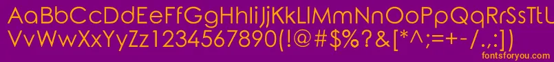 RoundedElegance Font – Orange Fonts on Purple Background