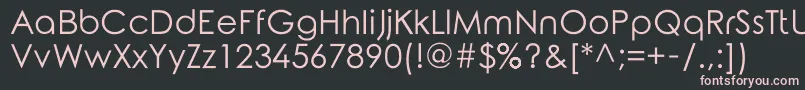 RoundedElegance Font – Pink Fonts on Black Background