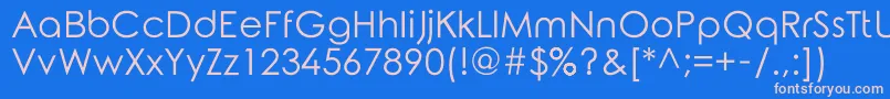 RoundedElegance Font – Pink Fonts on Blue Background