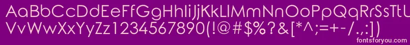 RoundedElegance Font – Pink Fonts on Purple Background