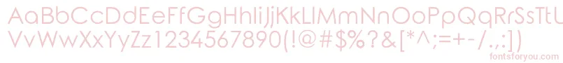 RoundedElegance Font – Pink Fonts on White Background
