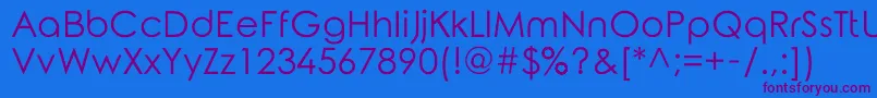 RoundedElegance Font – Purple Fonts on Blue Background