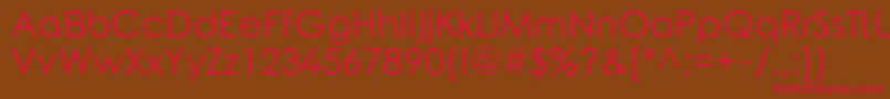 RoundedElegance Font – Red Fonts on Brown Background
