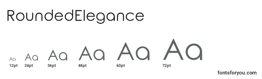 Размеры шрифта RoundedElegance