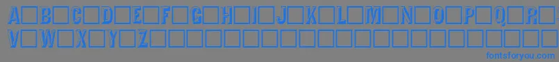 Tejartchi Font – Blue Fonts on Gray Background