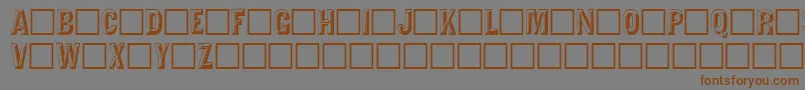 Tejartchi Font – Brown Fonts on Gray Background