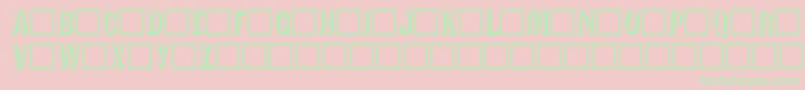 Tejartchi Font – Green Fonts on Pink Background