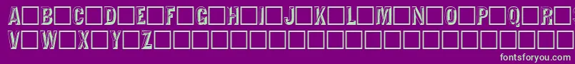 Tejartchi Font – Green Fonts on Purple Background