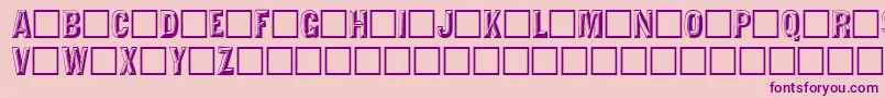 Tejartchi Font – Purple Fonts on Pink Background