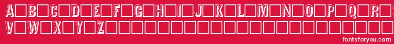 Tejartchi Font – White Fonts on Red Background