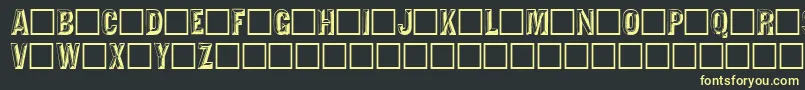 Tejartchi Font – Yellow Fonts on Black Background