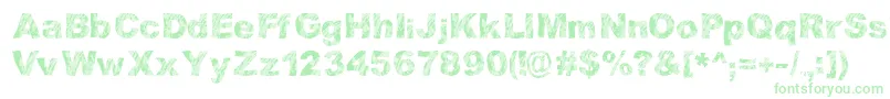 StrippinDirty Font – Green Fonts on White Background