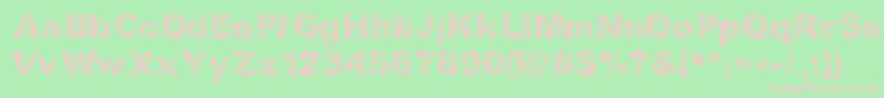 StrippinDirty Font – Pink Fonts on Green Background