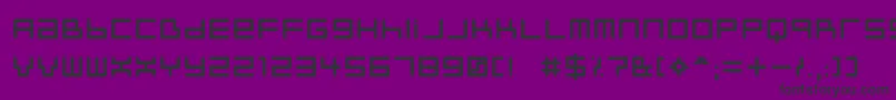 Neustyl Font – Black Fonts on Purple Background