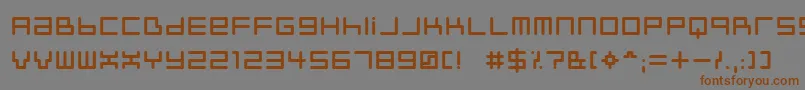 Шрифт Neustyl – коричневые шрифты на сером фоне