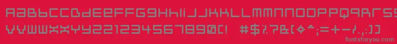 Neustyl Font – Gray Fonts on Red Background