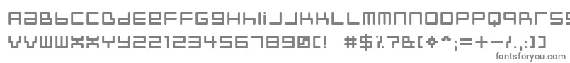フォントNeustyl – 白い背景に灰色の文字