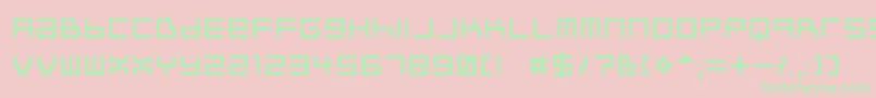 フォントNeustyl – ピンクの背景に緑の文字
