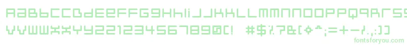 Neustyl-Schriftart – Grüne Schriften auf weißem Hintergrund