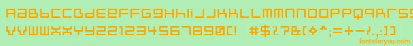 Neustyl Font – Orange Fonts on Green Background