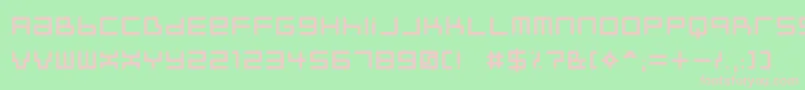 Шрифт Neustyl – розовые шрифты на зелёном фоне