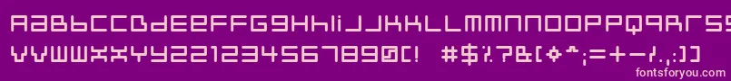 Neustyl-fontti – vaaleanpunaiset fontit violetilla taustalla