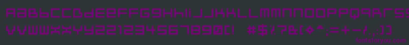Шрифт Neustyl – фиолетовые шрифты на чёрном фоне