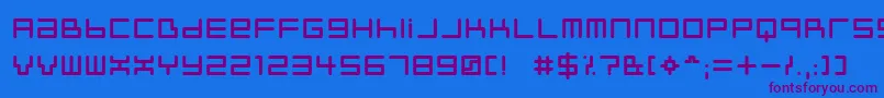 Шрифт Neustyl – фиолетовые шрифты на синем фоне