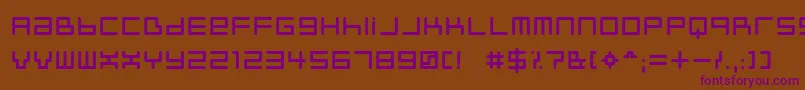 Шрифт Neustyl – фиолетовые шрифты на коричневом фоне