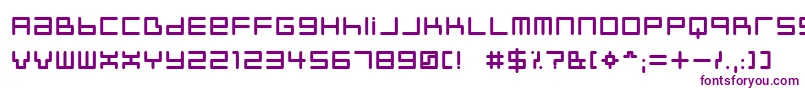 Neustyl-fontti – violetit fontit valkoisella taustalla