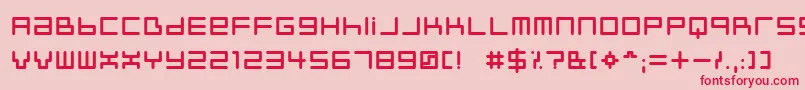 Шрифт Neustyl – красные шрифты на розовом фоне
