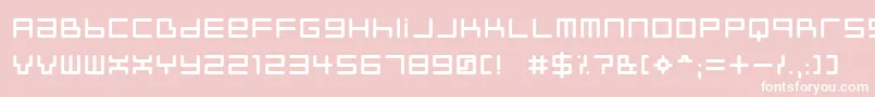 フォントNeustyl – ピンクの背景に白い文字
