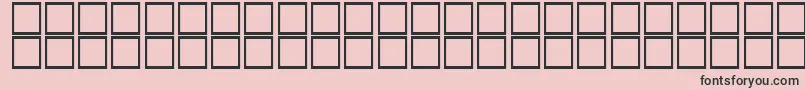 フォントKufiItalic – ピンクの背景に黒い文字