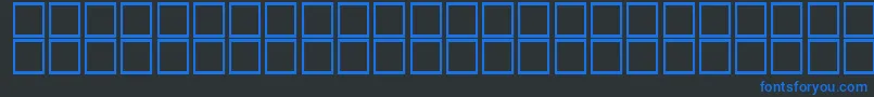 KufiItalic Font – Blue Fonts on Black Background