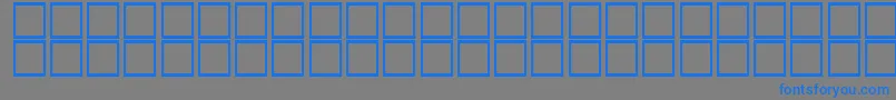 KufiItalic Font – Blue Fonts on Gray Background