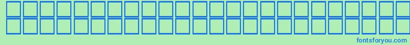 fuente KufiItalic – Fuentes Azules Sobre Fondo Verde