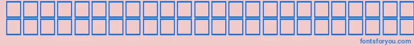 Fonte KufiItalic – fontes azuis em um fundo rosa