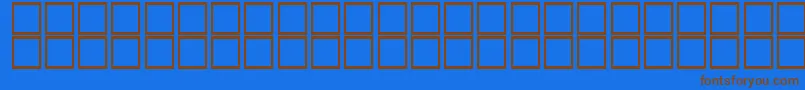 Шрифт KufiItalic – коричневые шрифты на синем фоне