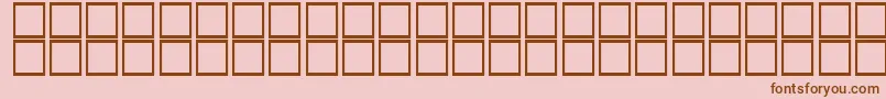 KufiItalic Font – Brown Fonts on Pink Background